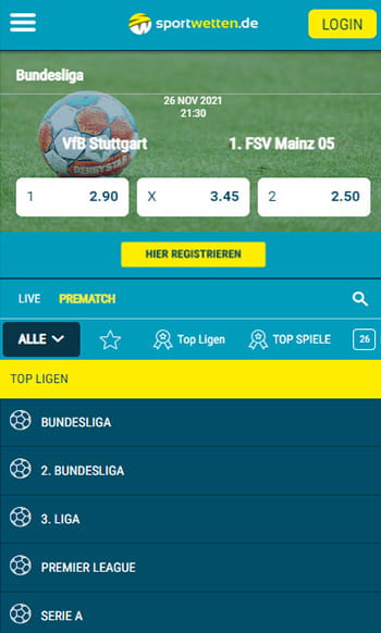 Die sportwetten.de App